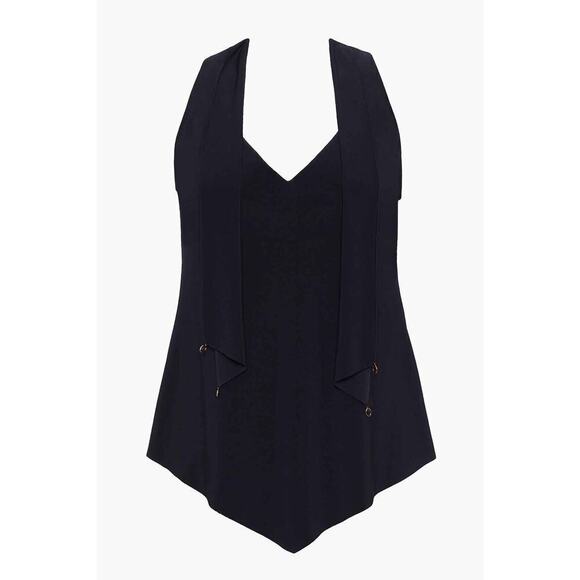 Magicsuit Soft Cup Charmed Life Izzy Tankini Sleeveless Top Black Size 8 NWT - Picture 2 of 14